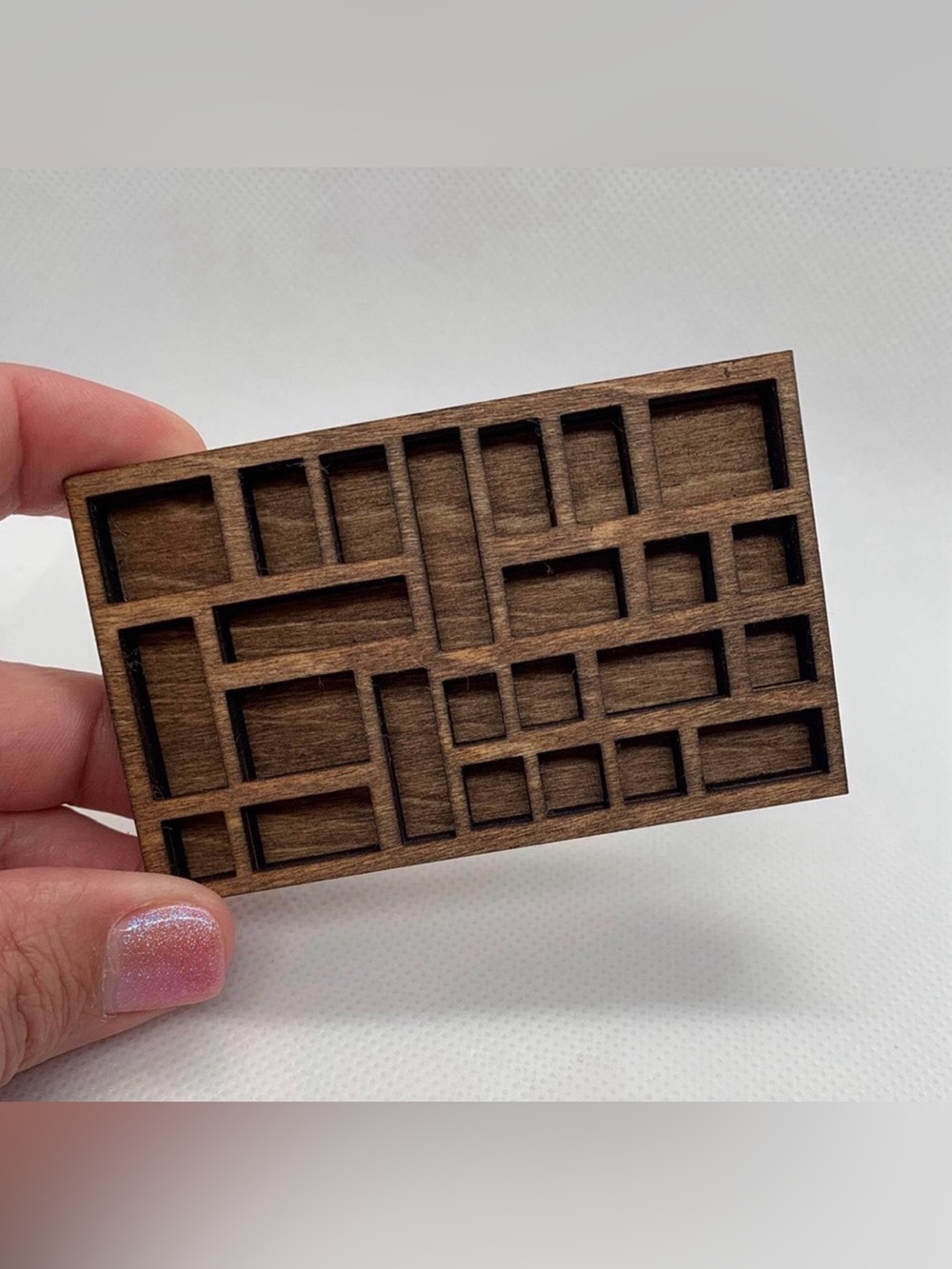 Mini Wooden Trinket Display Tray